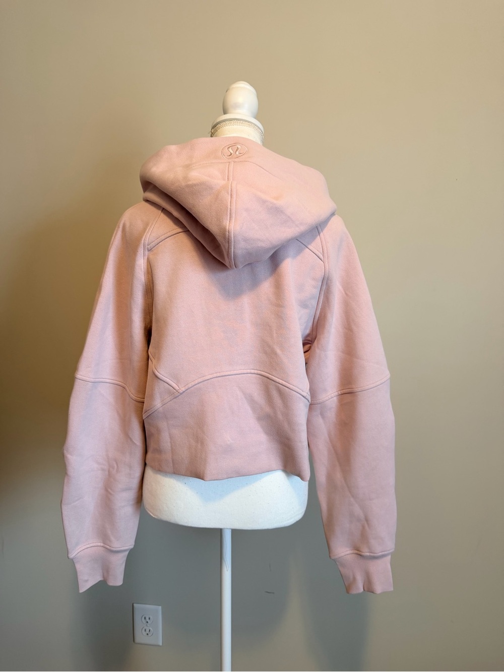 NWT Lululemon waist length oversized hooded scuba size xs/s porcelain pink - Picture 13 of 13
